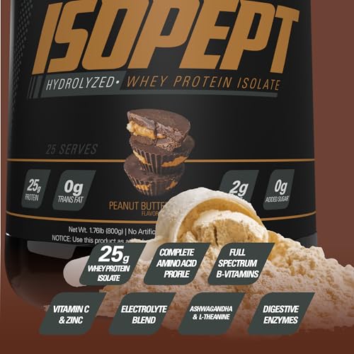 Hydrolyzed Whey Protein Powder, 100% Whey Protein Isolate & Hydrolysate, 27g Protein, 27 Serves (Strawberry Milkshake) J6370