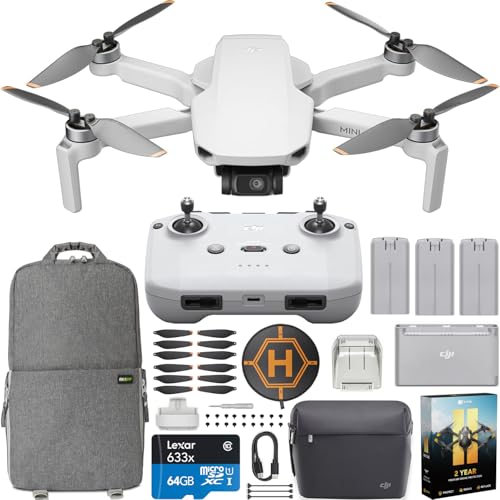 Camera Drone Quadcopter with RC-N1 Remote Controller, QHD Video, 10km Transmission, Under 249g, Return to Home, Automatic Pro Shots Bundle with Backpack + Accessories M37806