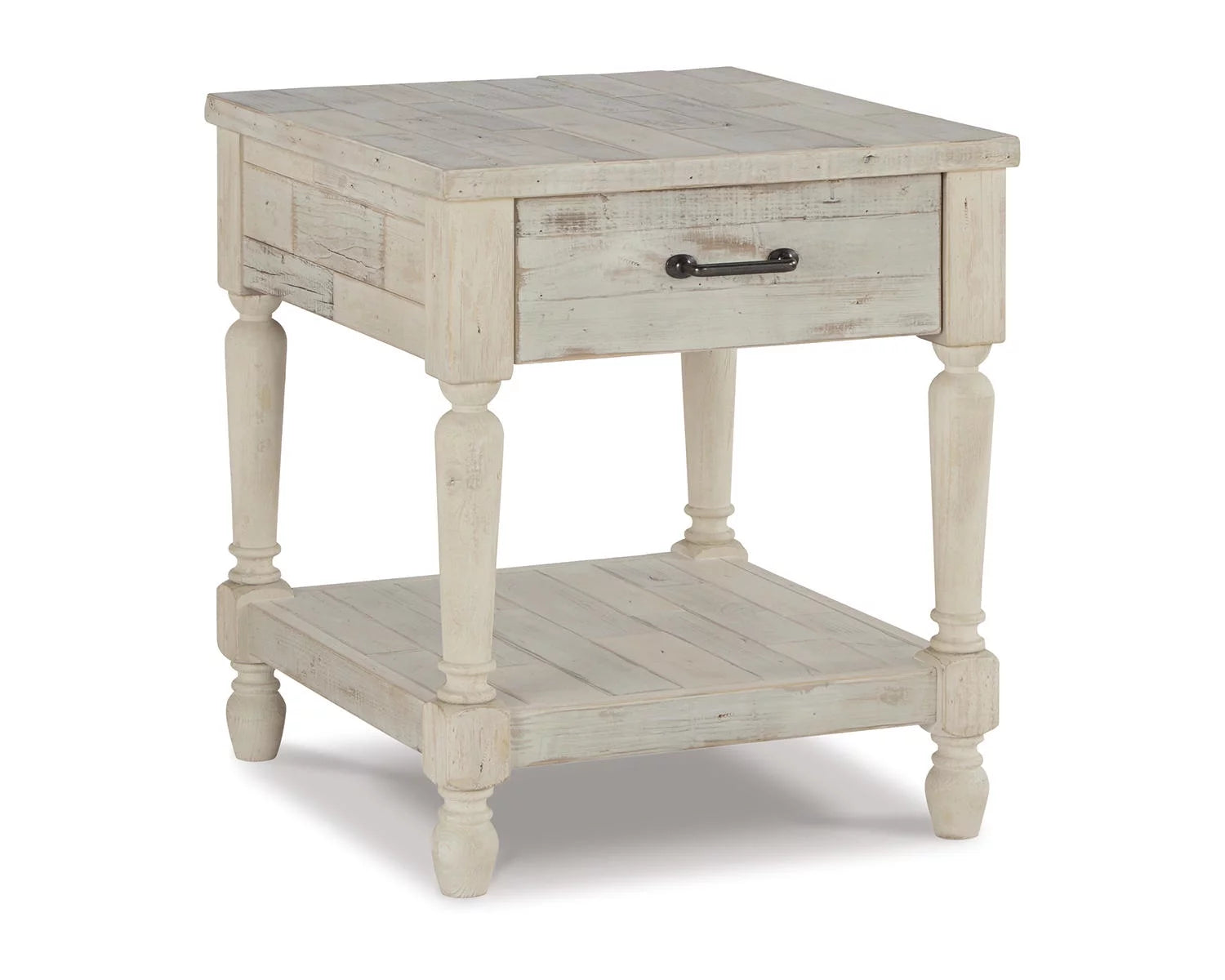 Whitewash End Table C535