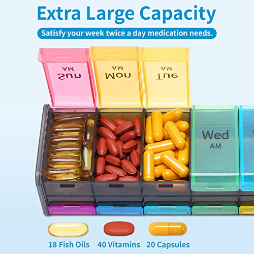 XL 7 Day Pill Organizer 2 Times a Day A351