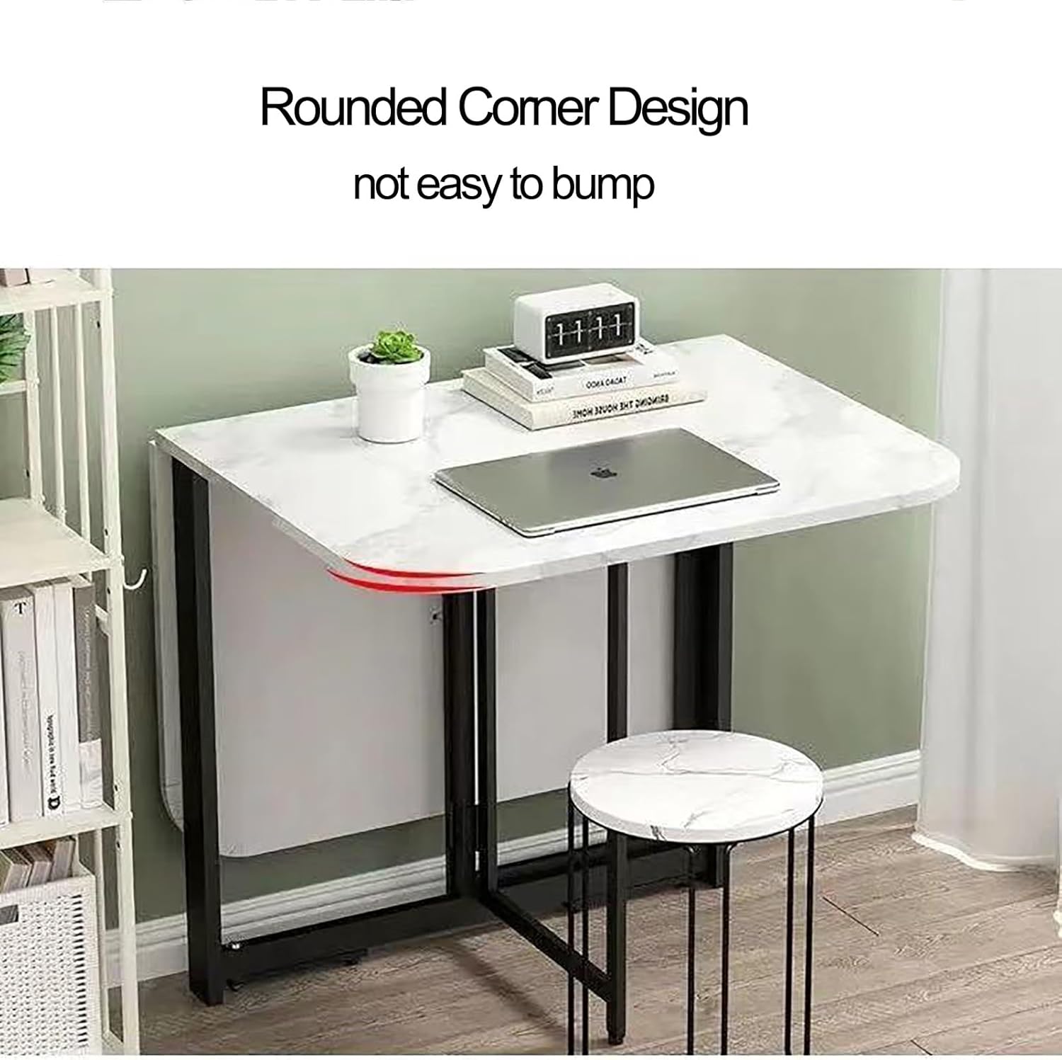 Drop Leaf Folding Wooden Dining Table I88251