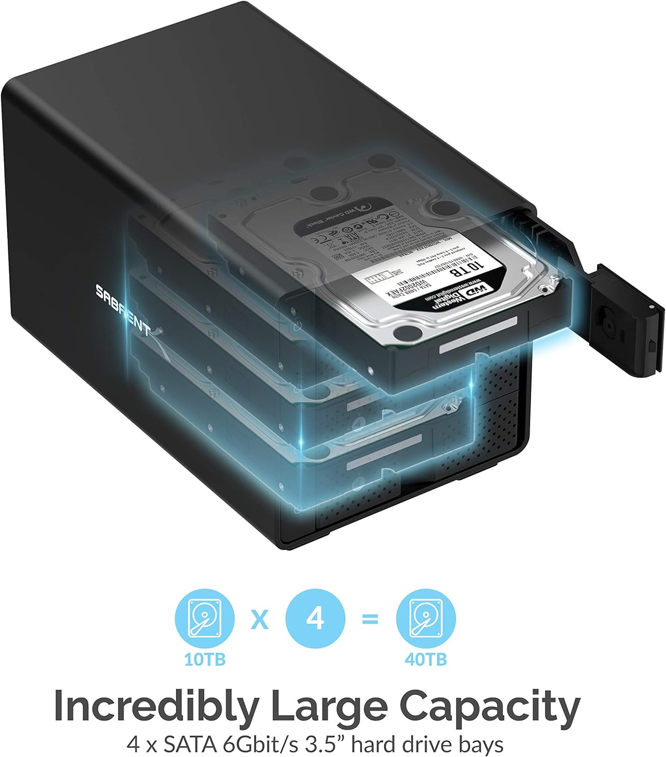 USB 3.0 to SATA Dual Bay External Hard Drive Docking Station for 2.5 or 3.5in HDD, SSD with Hard Drive Duplicator/Cloner Function H75740
