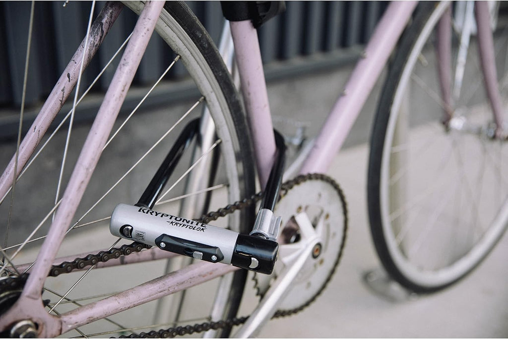 Black Heavy Duty Bike U-Lock with Mounting Bracket and Keys G639202
