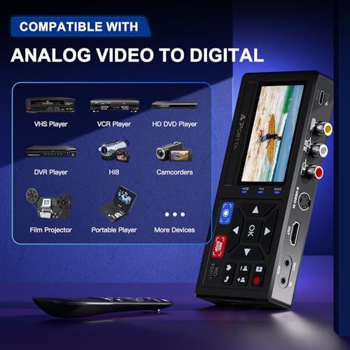 VHS to Digital Converter with Remote C882