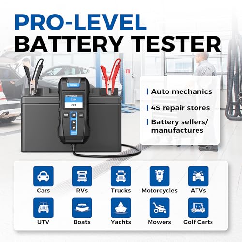 12V 24V 100-2000CCA Lead-Acid Battery Tester with Built-in Printer Q299198