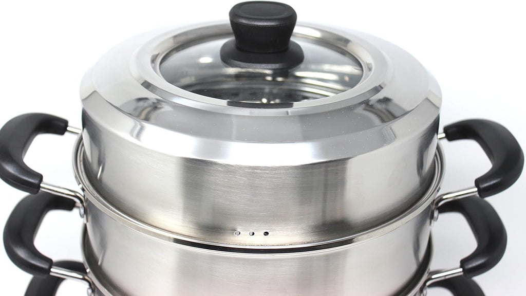 3 Tier Stainless Steel Steamer Set 28 CM H18716