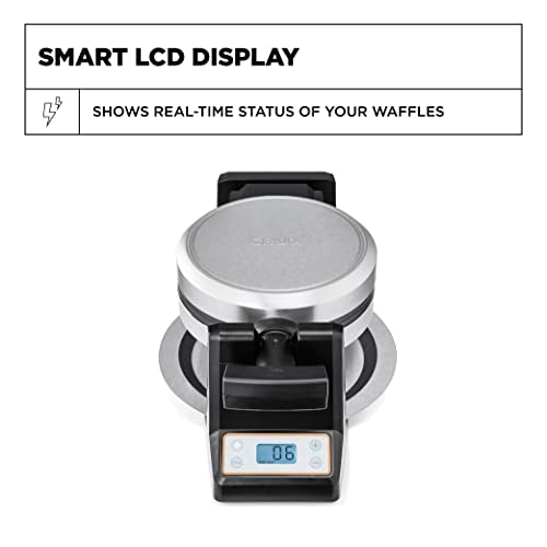 Double Rotating Belgian Waffle Maker with Nonstick Copper Plates Q9275