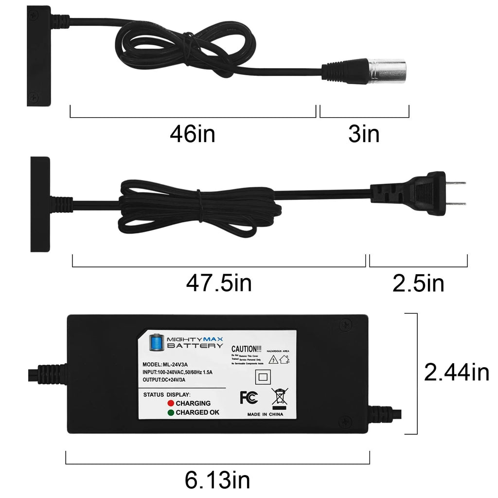 24V Scooter and Wheelchair Battery Charger X4011