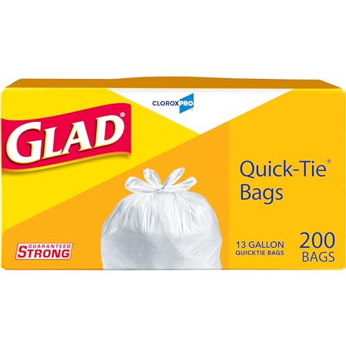 13 Gallon 200 Count Tall Kitchen Trash Bags J7645
