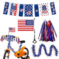 American Flag Bike Decorations with Ribbon Streamers S3134