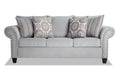 Light Blue Polyester Sofa X17090