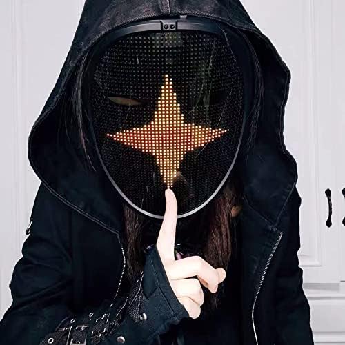 Programmable LED Light Up Face Mask X420