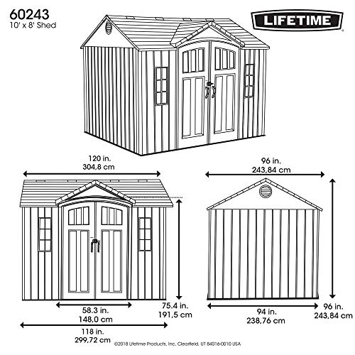 10 x 8 Ft. Outdoor Storage Shed Y33428