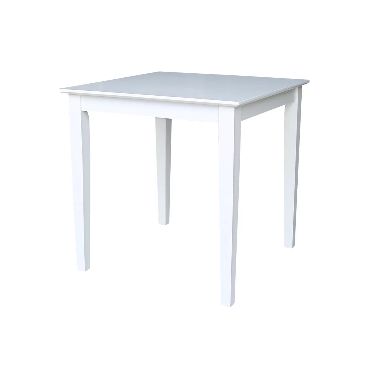 Solid Wood White 3 Piece Dining Table Set with 2 Chairs T644668