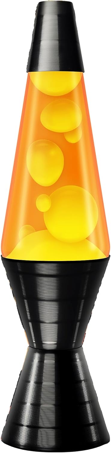14.5'' Yellow Wax and Orange Liquid Motion Light P2324