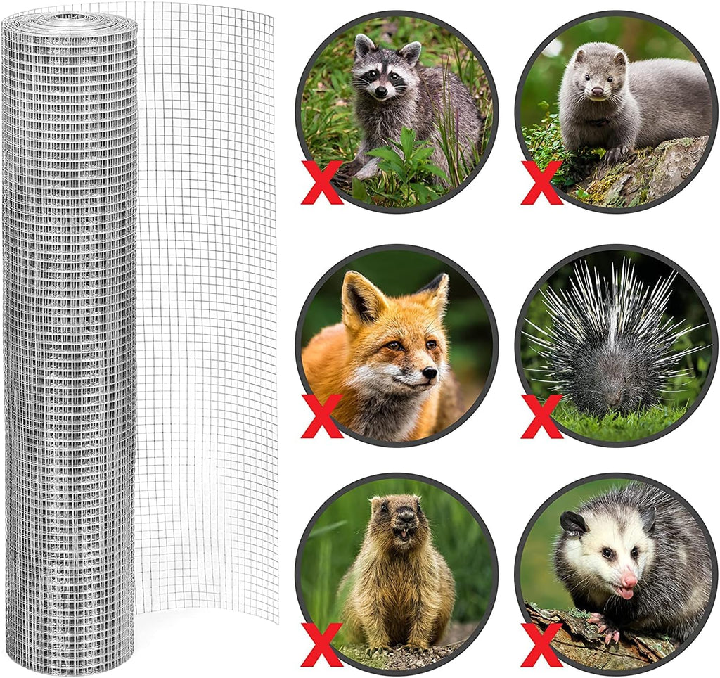 1/2inch Galvanized Hardware Cloth 24" x 100' 19 Gauge Chicken Wire Mesh Roll P45820