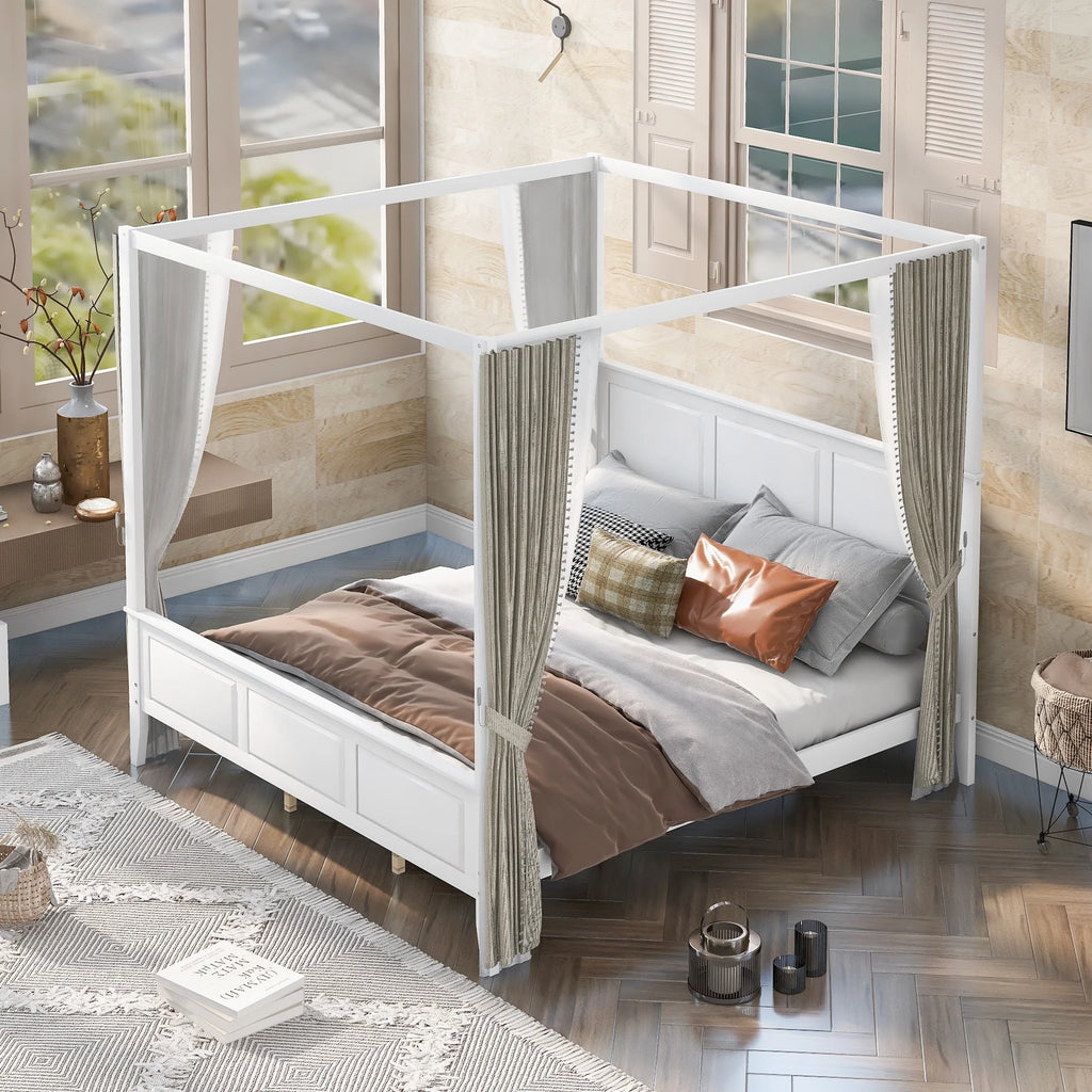 King Size Canopy Platform Bed M1788