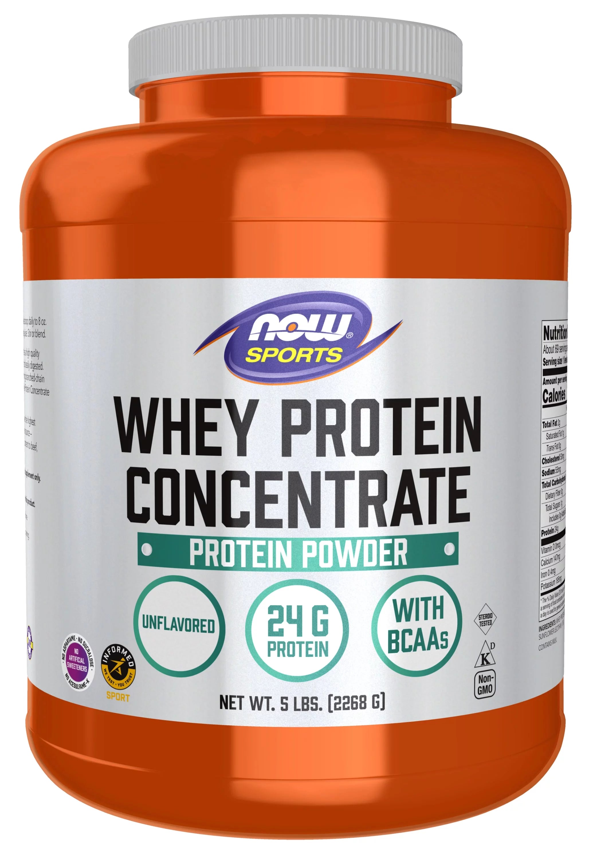 Unflavored Whey Protein Concentrate Powder, 5-Pound B1431