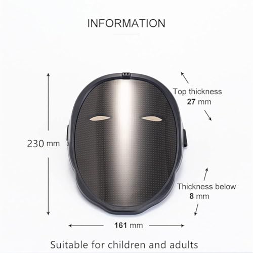 Programmable LED Light Up Face Mask X420