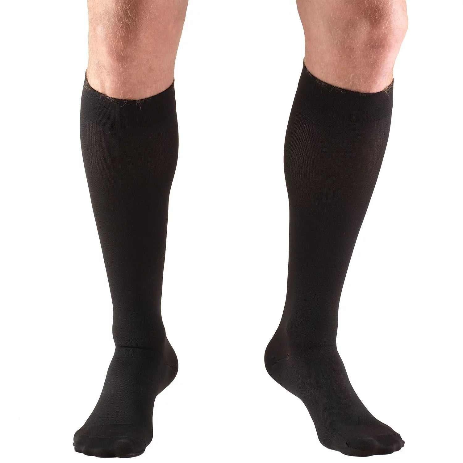 Knee-High Closed Toe Stockings, 20-30 mmHg, XL, Black E71476