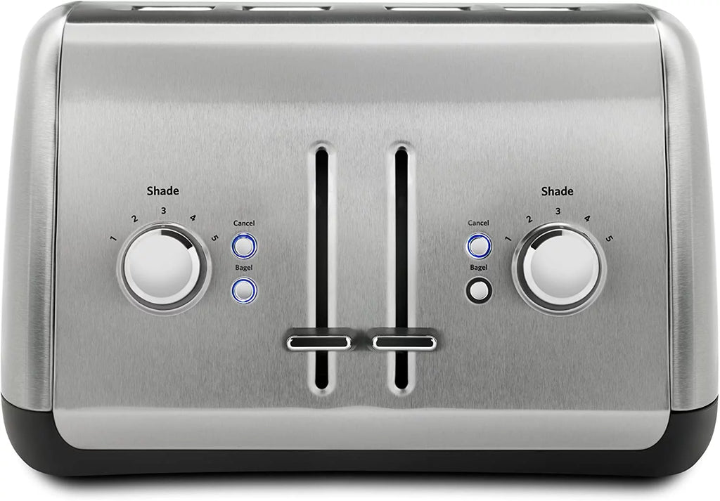 Stainless Steel Electric Kettle and 4 Slice Toaster O289