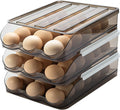 Crystal Gray Plastic Egg Storage Container (3 Layers) N113458