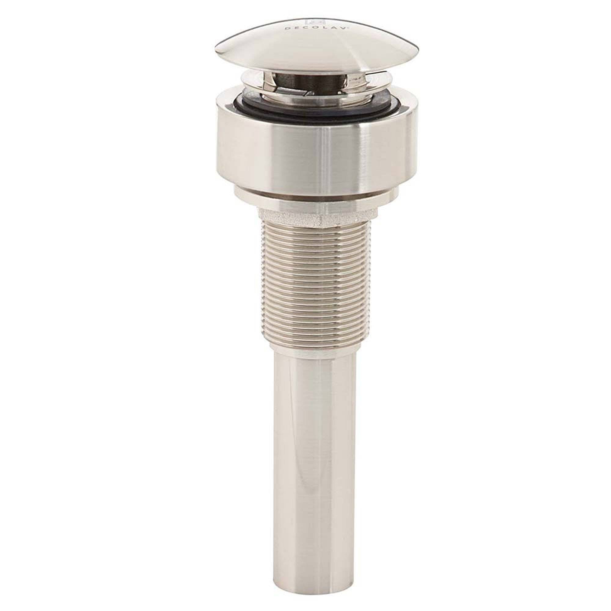 Drain with Mounting System - Satin Nickel O47185