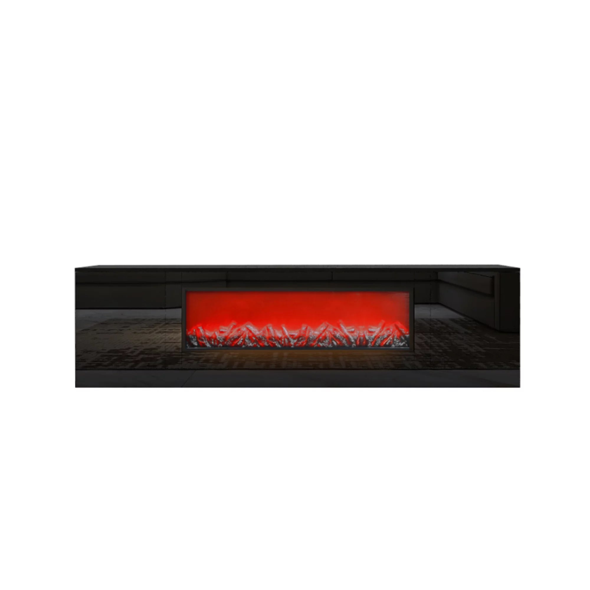 Black Electric Fireplace TV Stand G503224