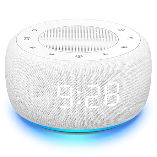 White Noise Machine with 18 Soothing Sounds, 7 Night Light, Sleep Timer W6164