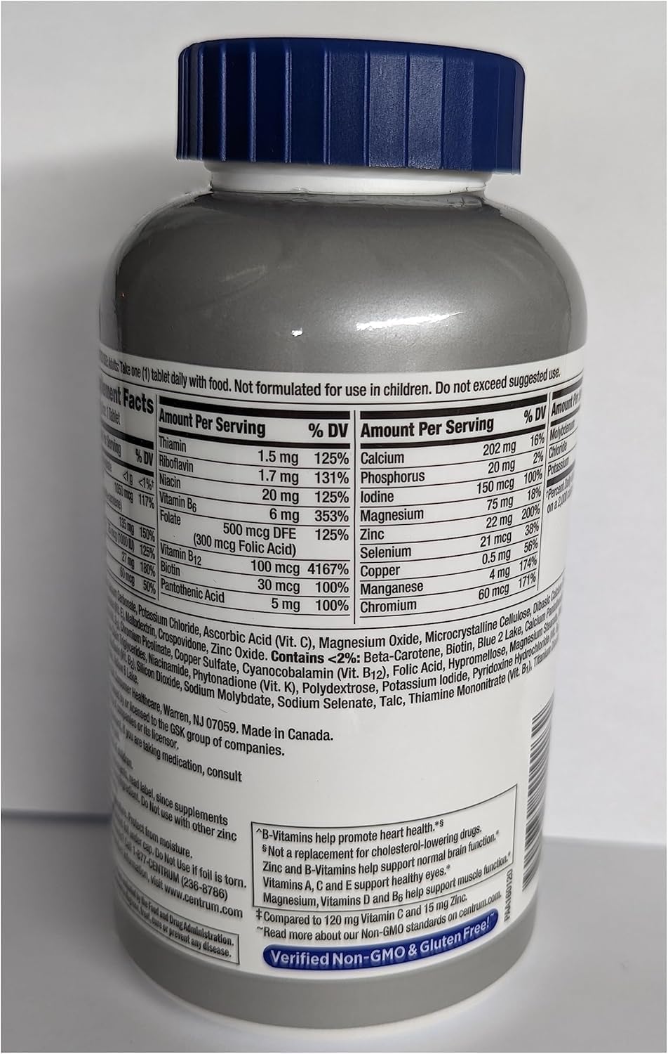 275 Tablets Multivitamin Multimineral Supplement A680430