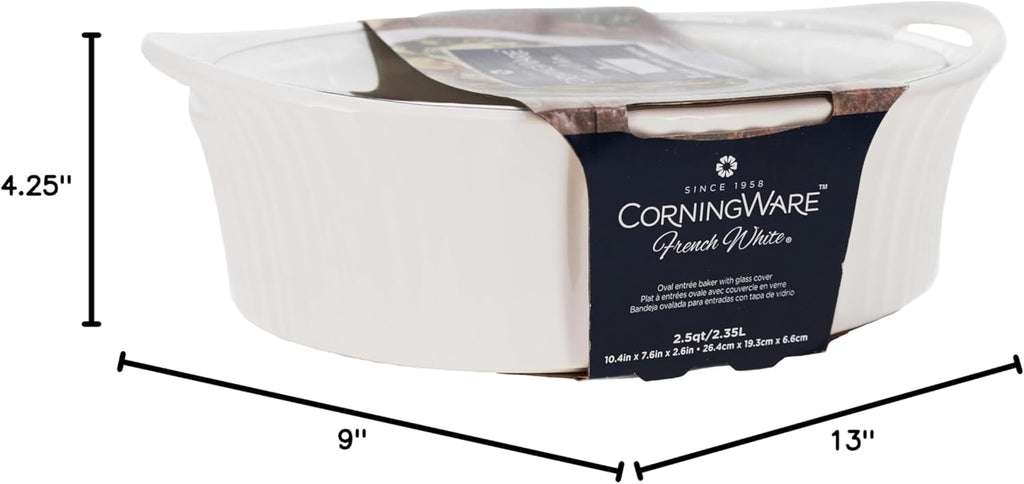 2.5-quart Oval Casserole with Glass Lid C5604