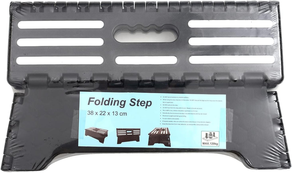 5 inch Lightweight Anti-Skid Folding Step Stool Black J805739