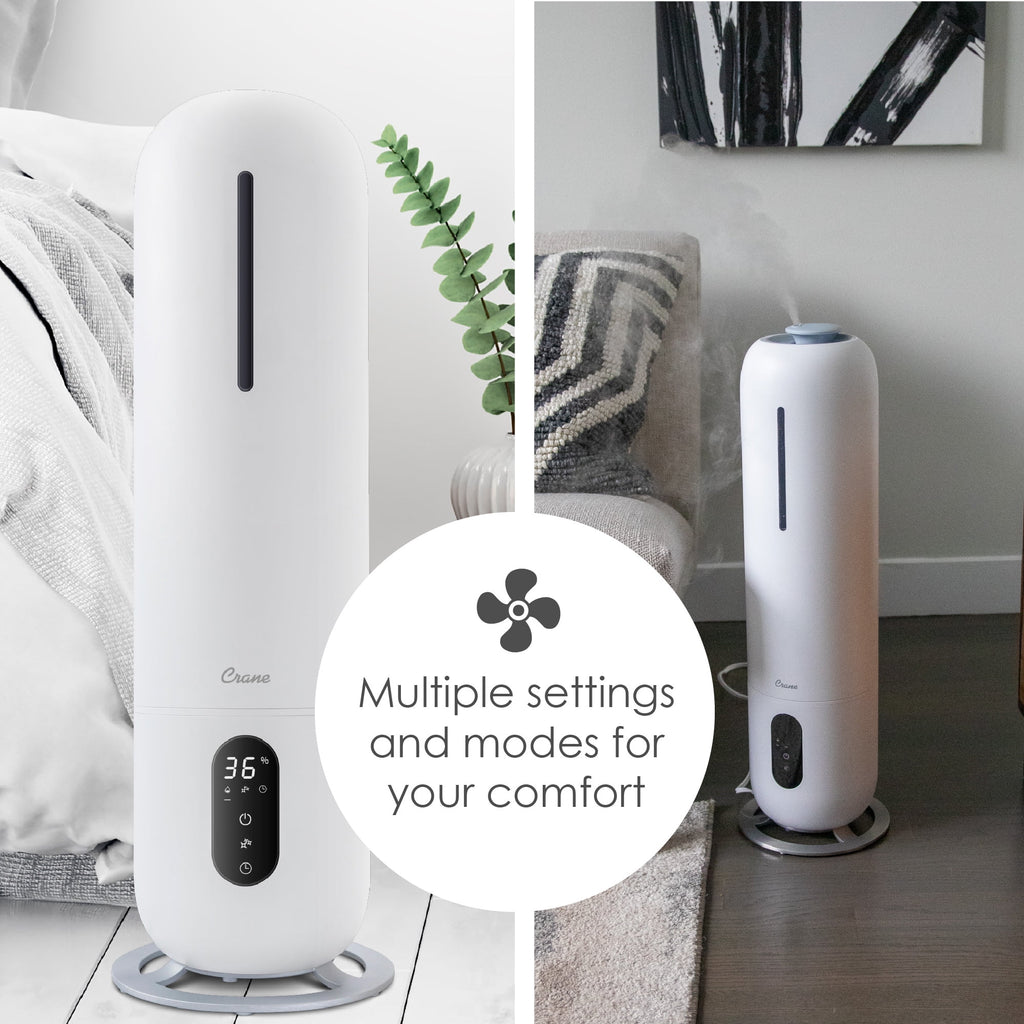 White 2 Gallon Cool Mist Humidifier S335