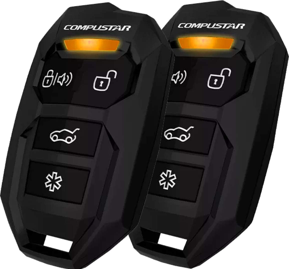 4 Button 1 Way Alarm & Remote Start System 1500' Range E423