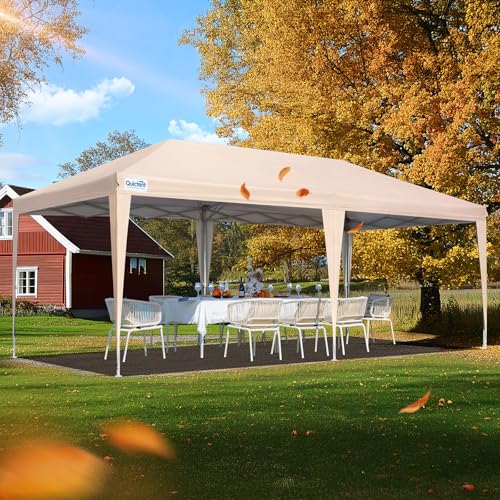 10x20ft Pop up Canopy Tent Waterproof with Roller Bag R9168