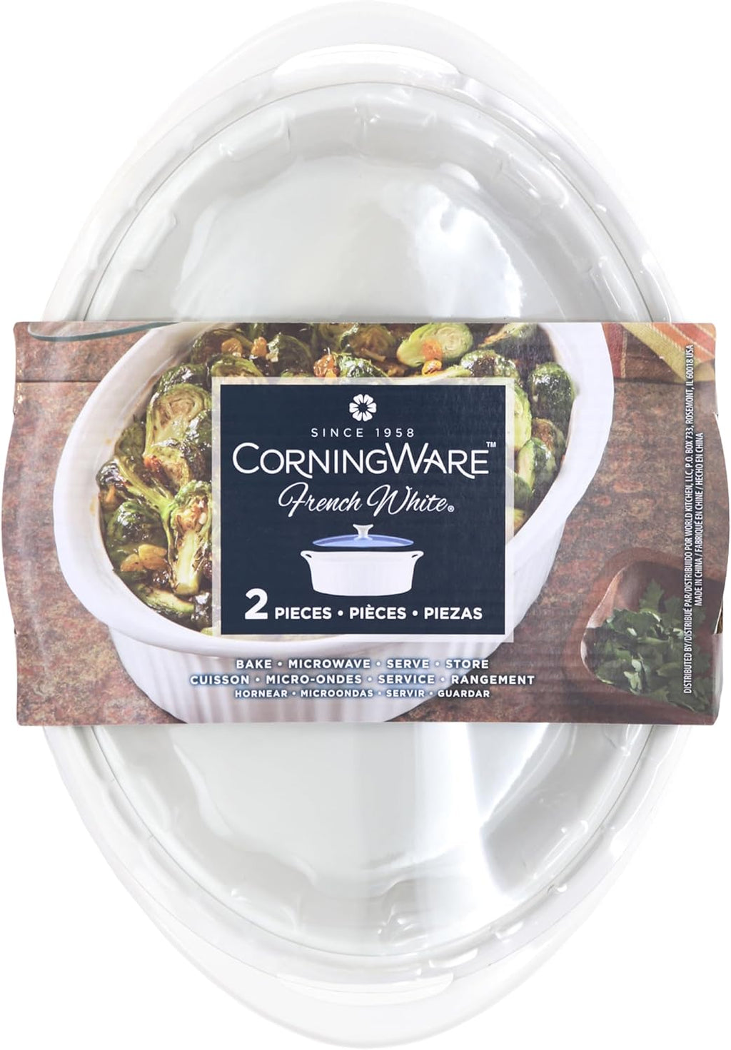 2.5-quart Oval Casserole with Glass Lid C5604