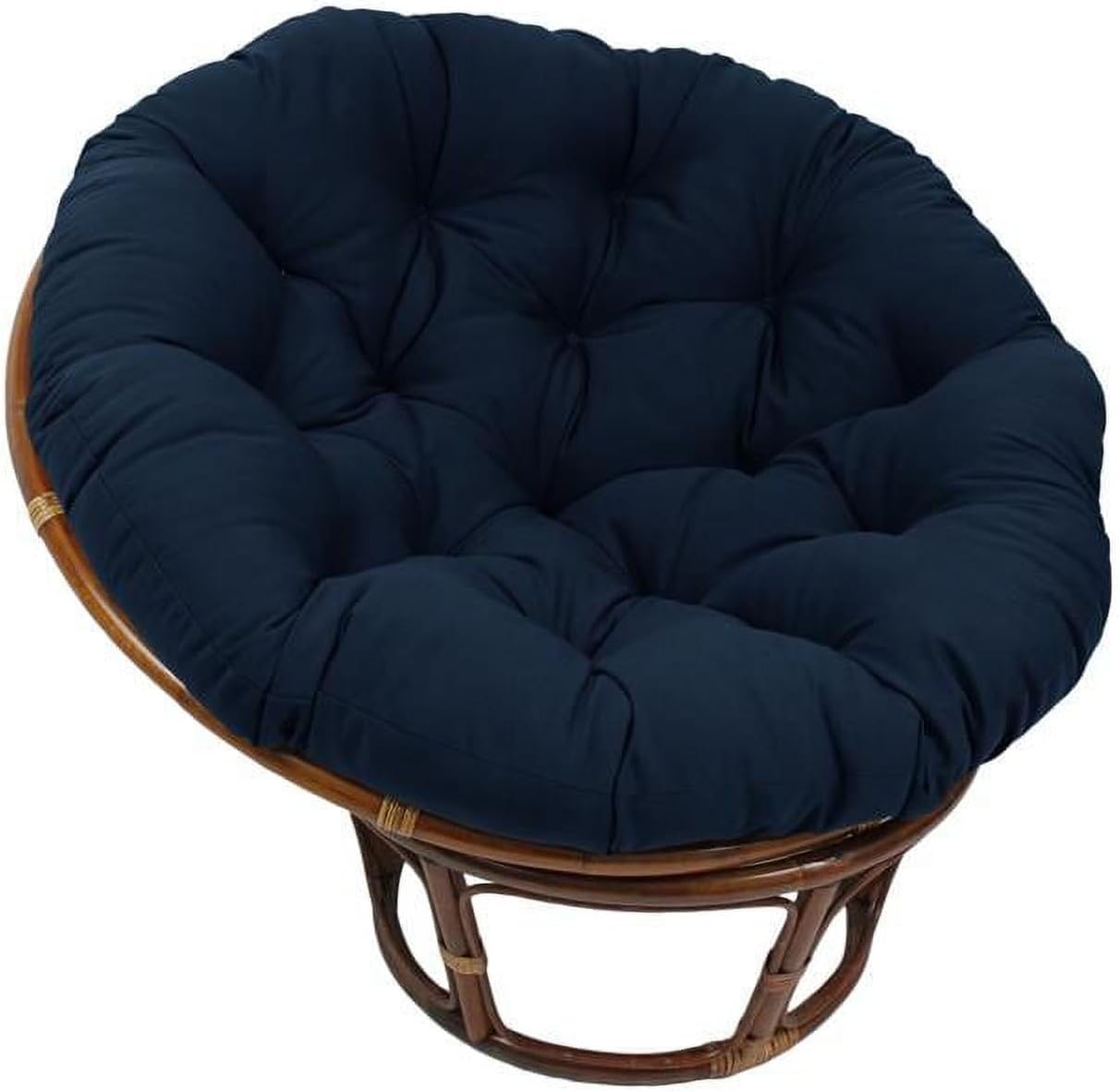 48 in. Solid Twill Papasan Cushion Navy X193152