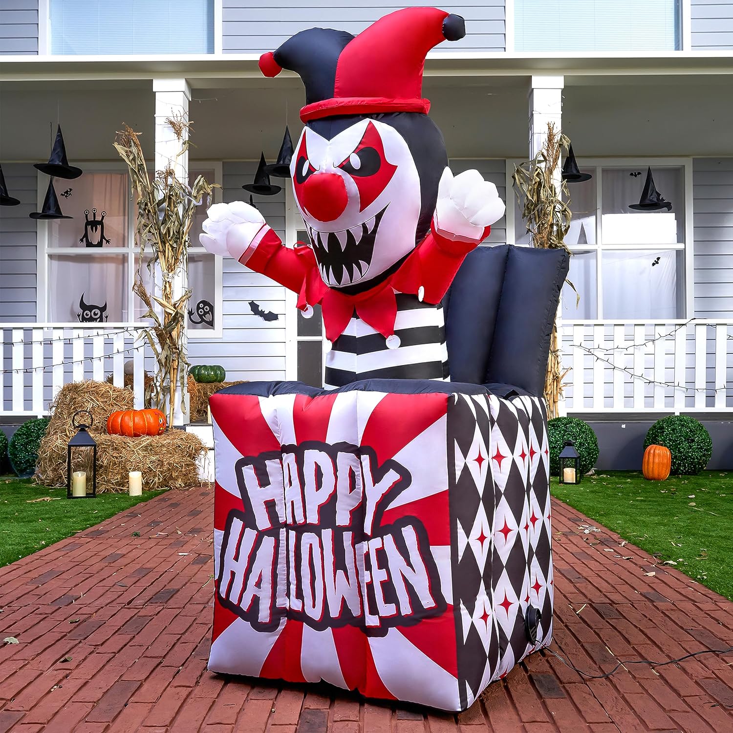 5 Ft Halloween Inflatable Decor with Built-in LEDs Y95120