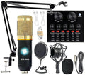 Podcast Equipment Bundle with Voice Changer Live Sound Card Audio Interface Pack of 2 Y52459