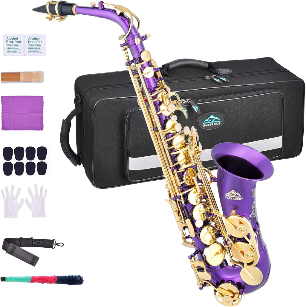 Purple/Golden Alto Saxophone B4604