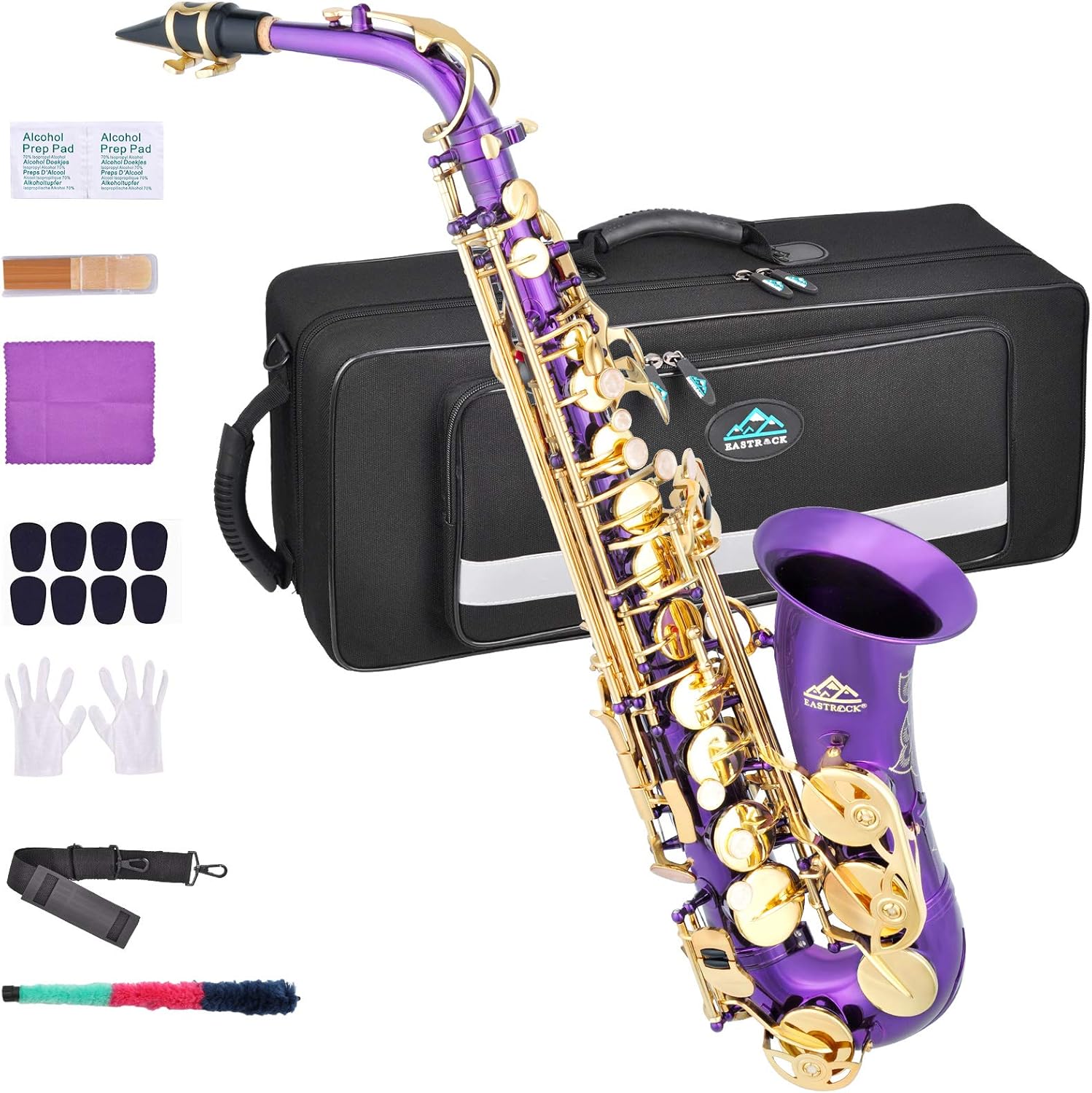 Purple/Golden Alto Saxophone B4604