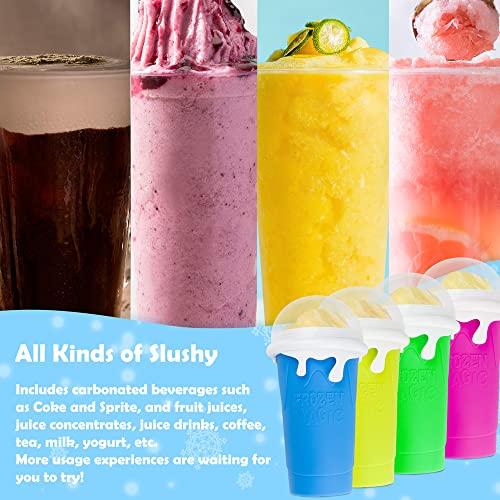 Blue Double Layers Silicone Slushy Cup Maker 500ml S9158