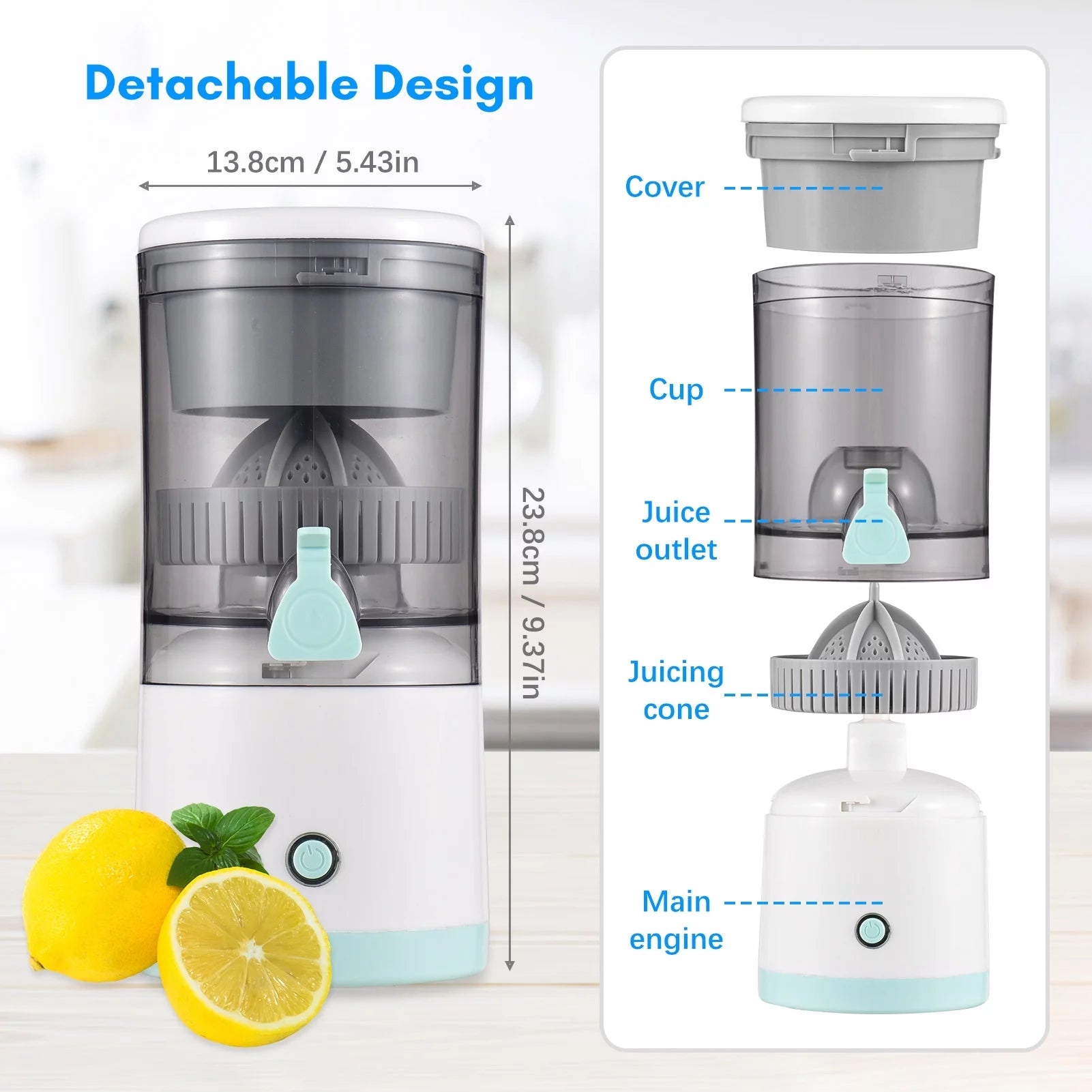 USB-Powered Electric Citrus Juicer O758