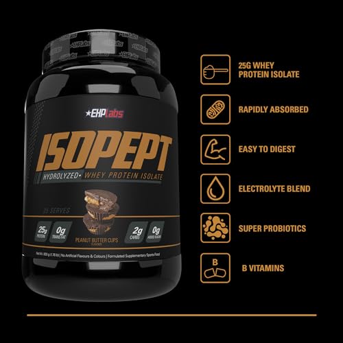 Hydrolyzed Whey Protein Powder, 100% Whey Protein Isolate & Hydrolysate, 27g Protein, 27 Serves (Strawberry Milkshake) J6370