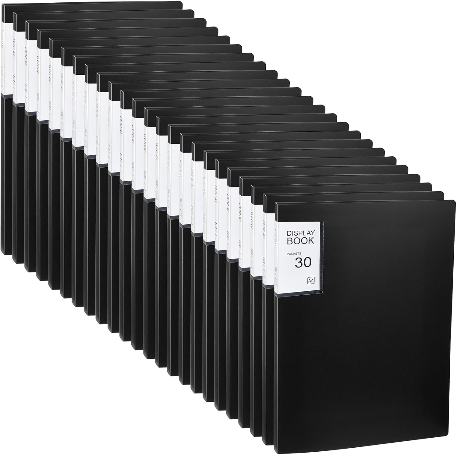 24 Pcs Black 30 Pocket Art Portfolio Binder P9842