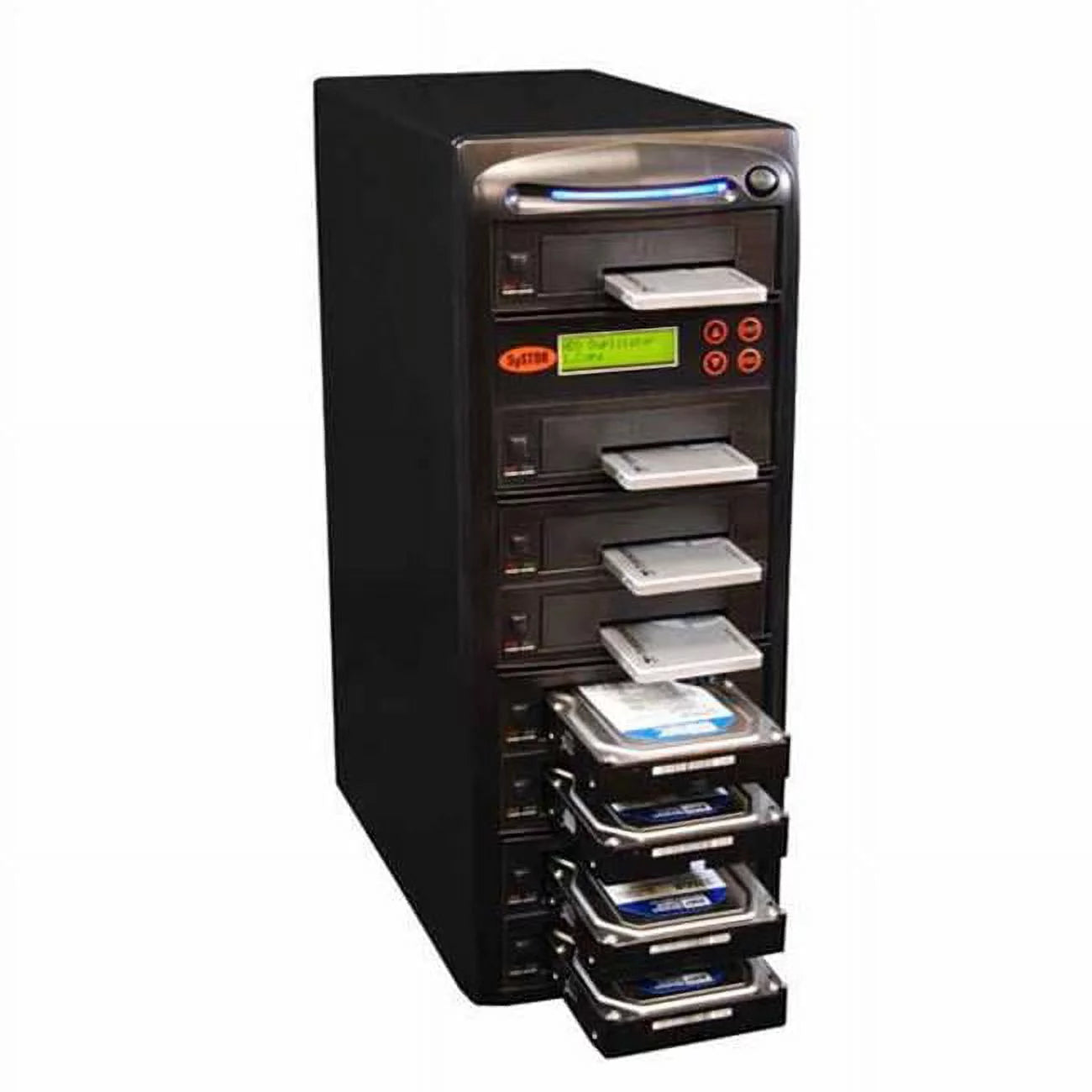 1-7 SATA 2.5 & 3.5 in. Dual Port Hot Swap Hard Disk & Solid State Drive Duplicator & Sanitizer A8647