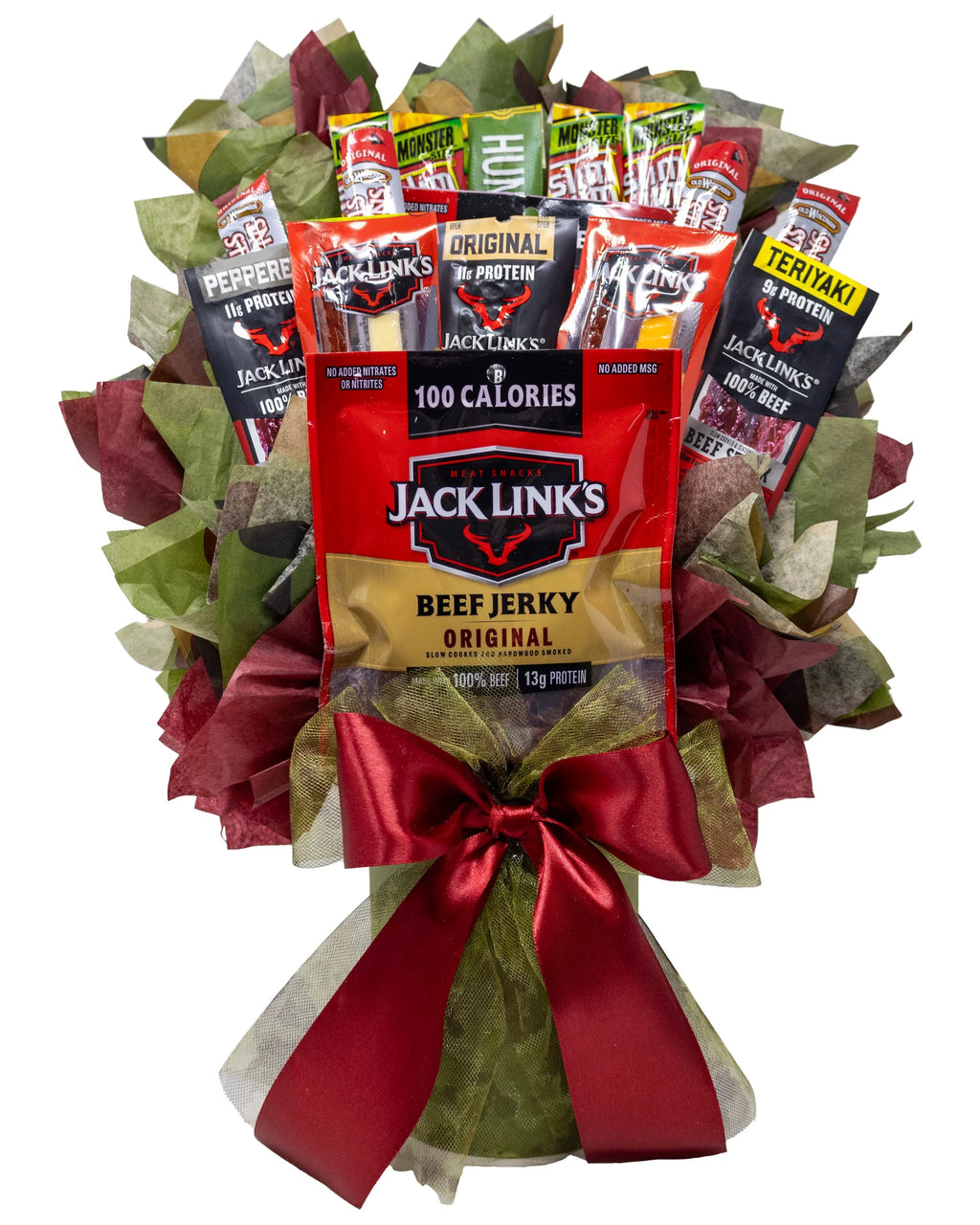 Beef Jerky Bouquet with Variety of Meat Snacks Z370714