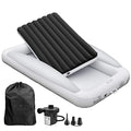 Black Inflatable Toddler Travel Bed with Safety Bumpers and Carry Bag T767
