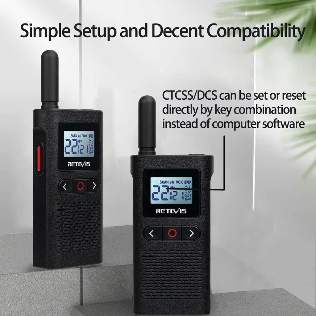 10 Pack Rechargeable Walkie Talkies with Earpiece F721
