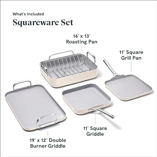 Square Non-Stick Ceramic Cookware Set Y7156